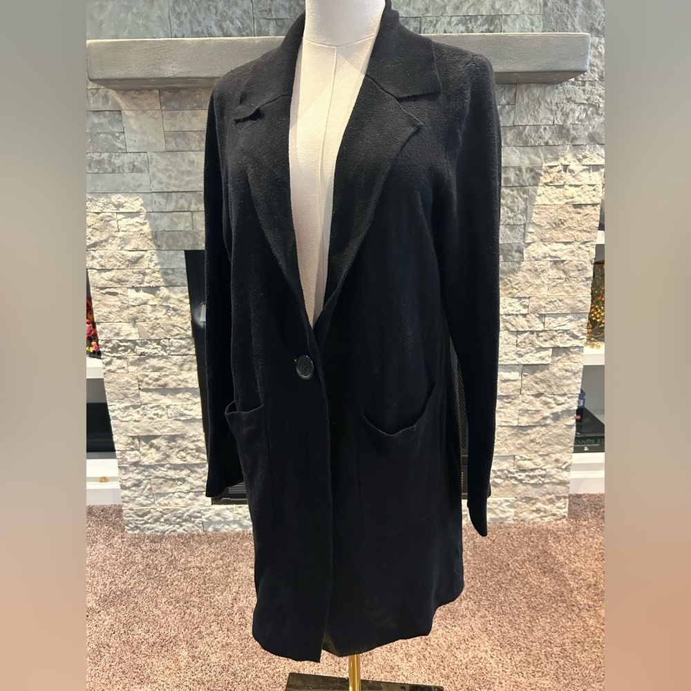 Nine West Black Duster Jacket
